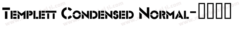 Templett Condensed Normal字体转换